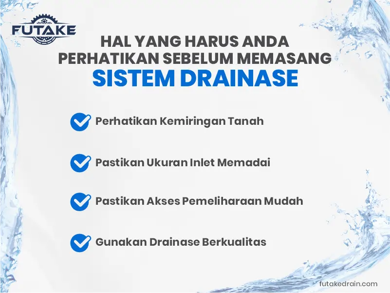 Hal yang Harus Anda Perhatikan Sebelum Memasang Sistem Drainase