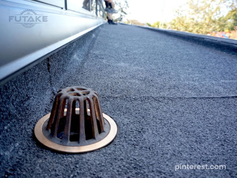 Komponen roof drain pada sistem drainase atap bangunan