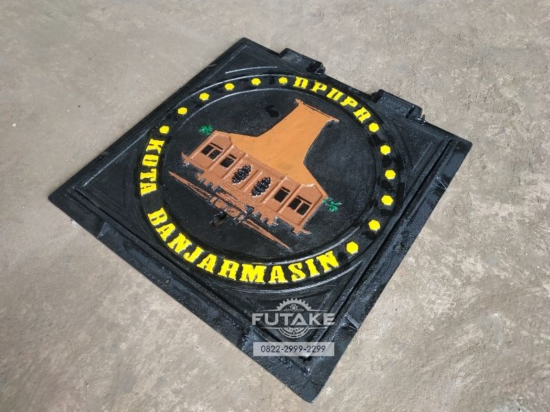 Manhole Cover Custom Spek dan Desain Bahan Metal Casting Harga
