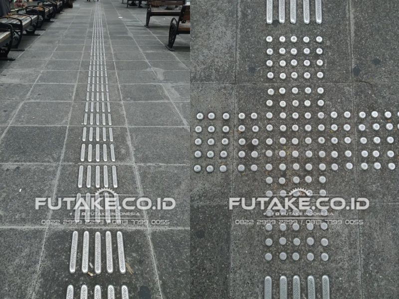 Guiding Block Tunanetra dari Bahan Stainless Harga Murah