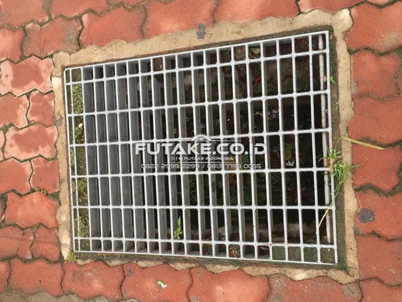plat grating galvanis Tutup Saluran