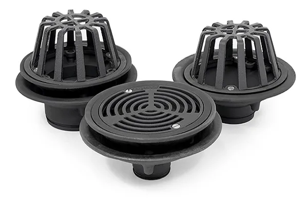Roof Drain Saringan Air Atap Bahan Cast Iron Berbagai Tipe