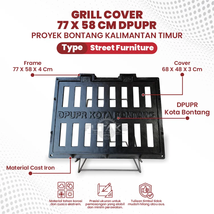detail grill cover kota bontang