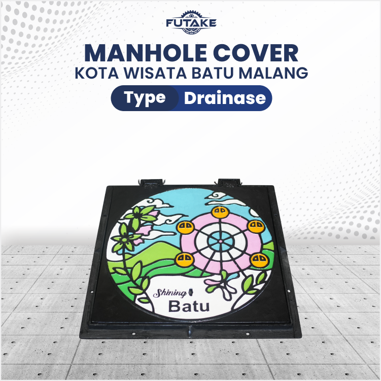 Manhole cover kota wisata Batu Malang Jawa Timur